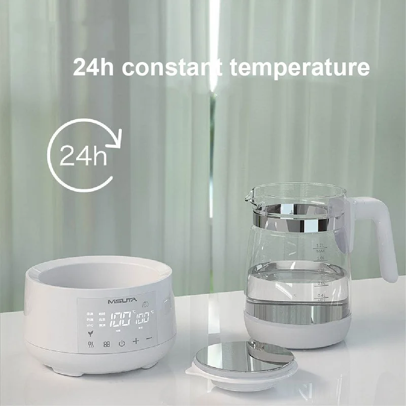 1200ml Smart Constant Temperature Milk Regulator Glass Kettle Baby Milk Powder Electric Kettle Multifunctional Milk Warmer 220V - Image 4