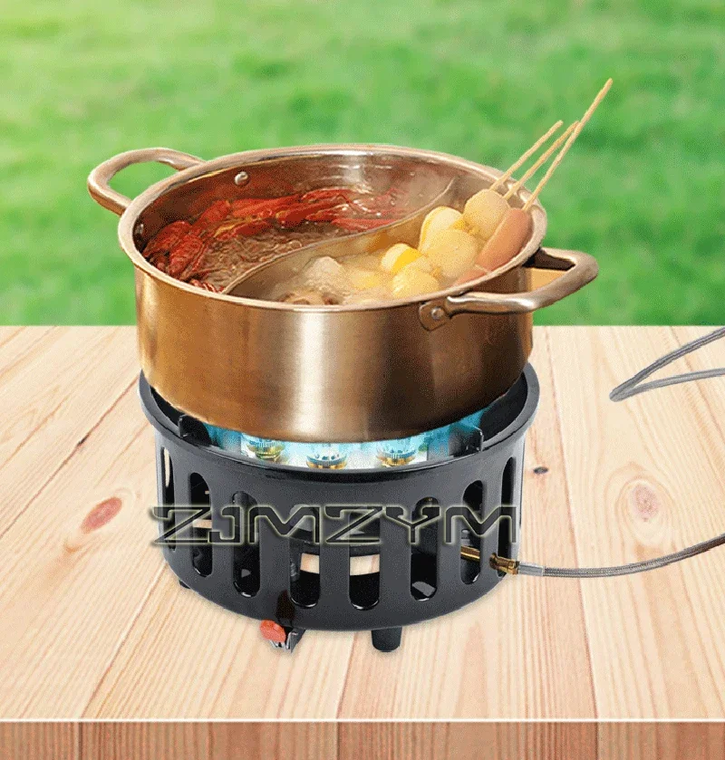 9Core Anti-Wind Gas Stove 21000W High-Power Tourist Camping Burner Adjustable Firepower Stove Electronic Ignition Cassette Stove - Image 12