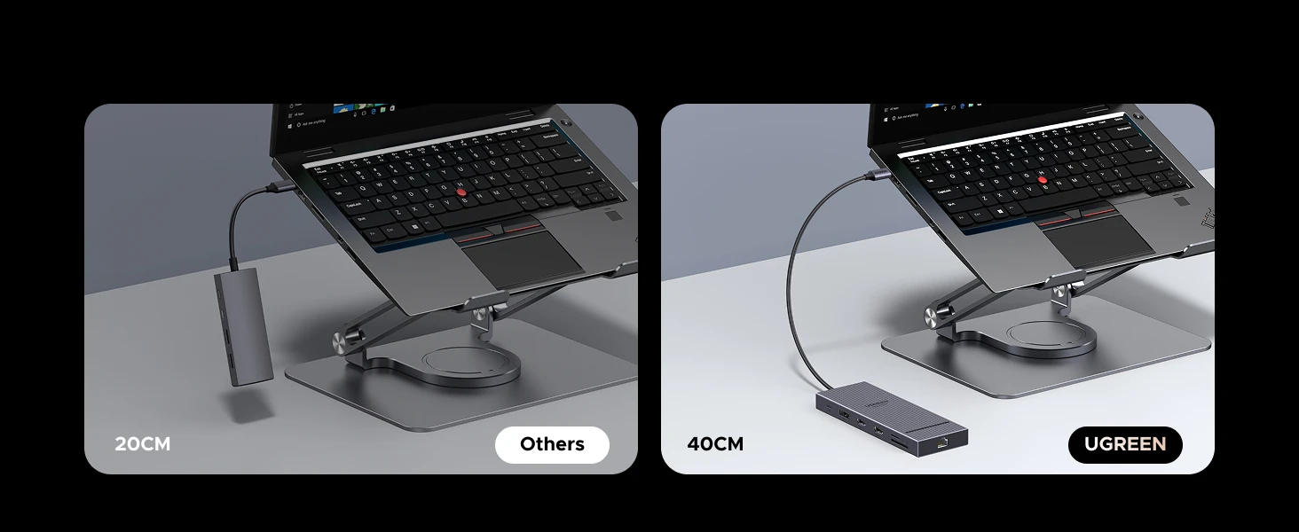 UGREEN 12-in-1 USB HUB Type-C to 2HDMI 4K120Hz DP USB3.2 10Gbps SD/TF RJ45 PD100W for MacBook Dell HP Laptop Accessories Docking - Image 38
