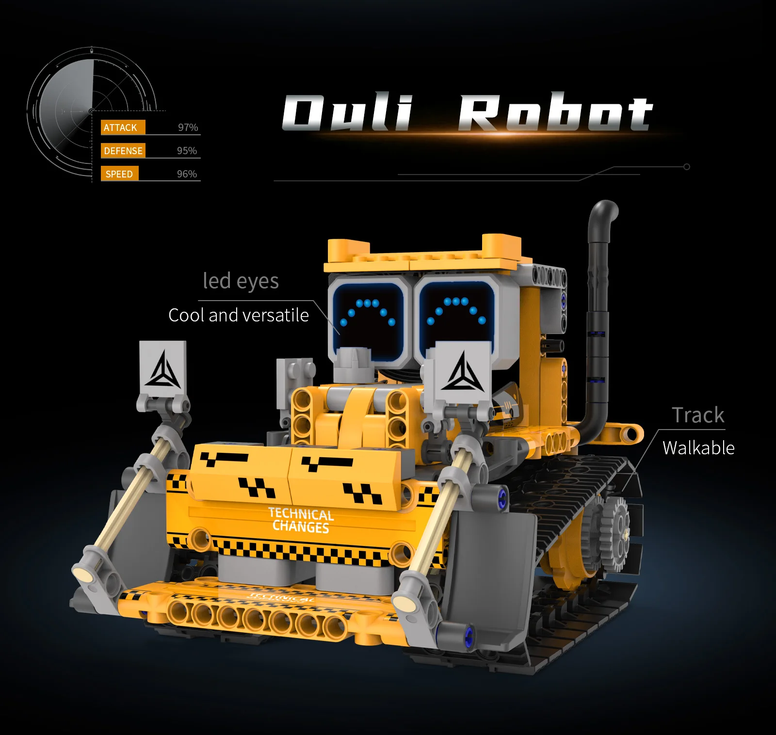 Digital display 5-in-1 transformable robot model assembly, remote control robot building blocks toy, children's toy gift - Image 16