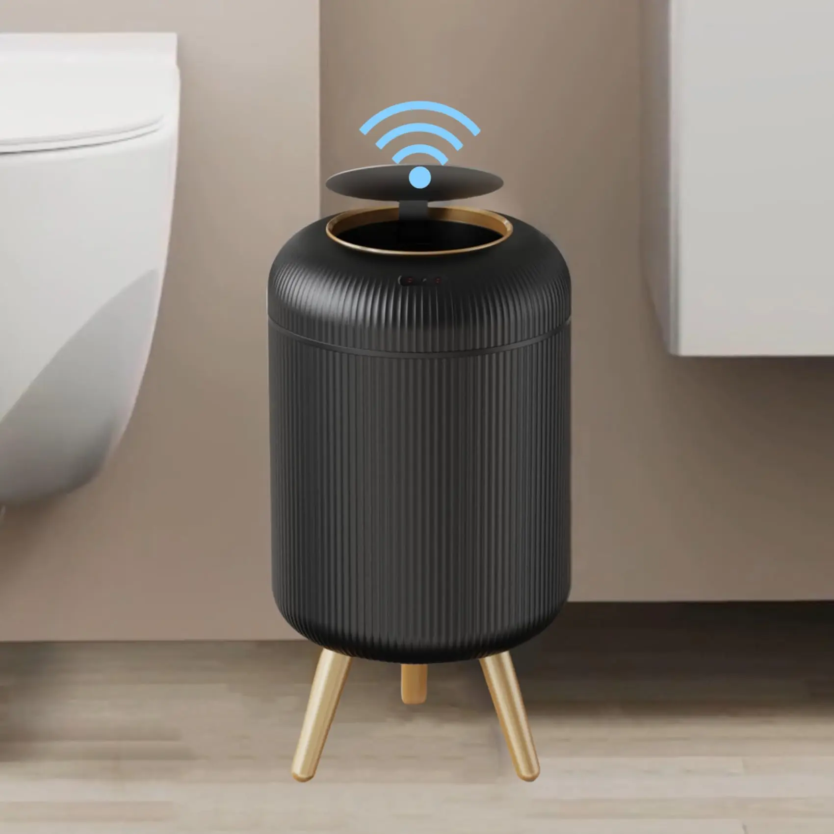 Automatic Trash Can with Lid, Small Plastic Smart Trash Can, Motion Sensor Trash Can for Bedroom, Bathroom, Kitchen, Office - Image 8