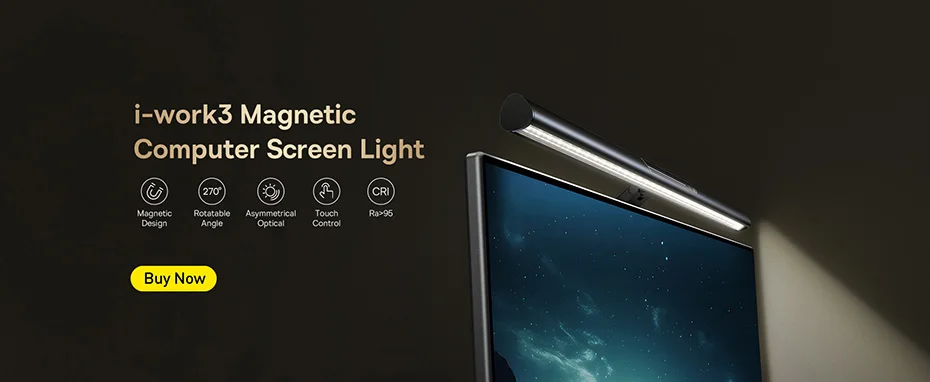 Baseus LED Desk Lamp Eye Protection Study Dimmable Office Light Foldable Table Lamp Smart Adaptive Brightness Bedside Read Lamp - Image 9