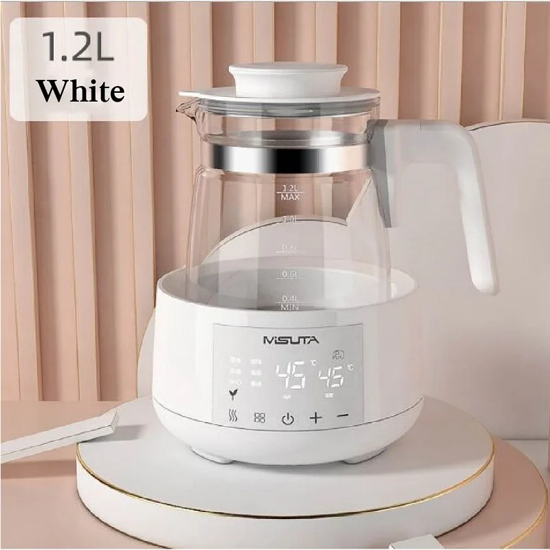 1200ml Smart Constant Temperature Milk Regulator Glass Kettle Baby Milk Powder Electric Kettle Multifunctional Milk Warmer 220V - Image 9