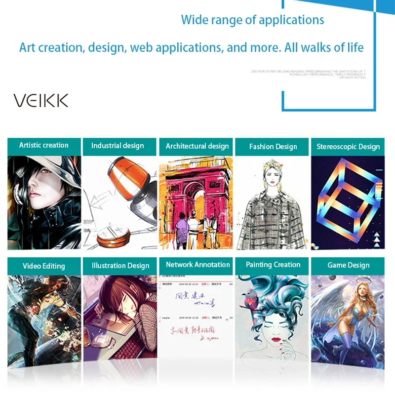 VEIKK A30 10 x6 inch Professional Graphics Drawing Tablet Type-C interface with 8192 Level Battery-Free for Digital Drawing Pad - Image 2