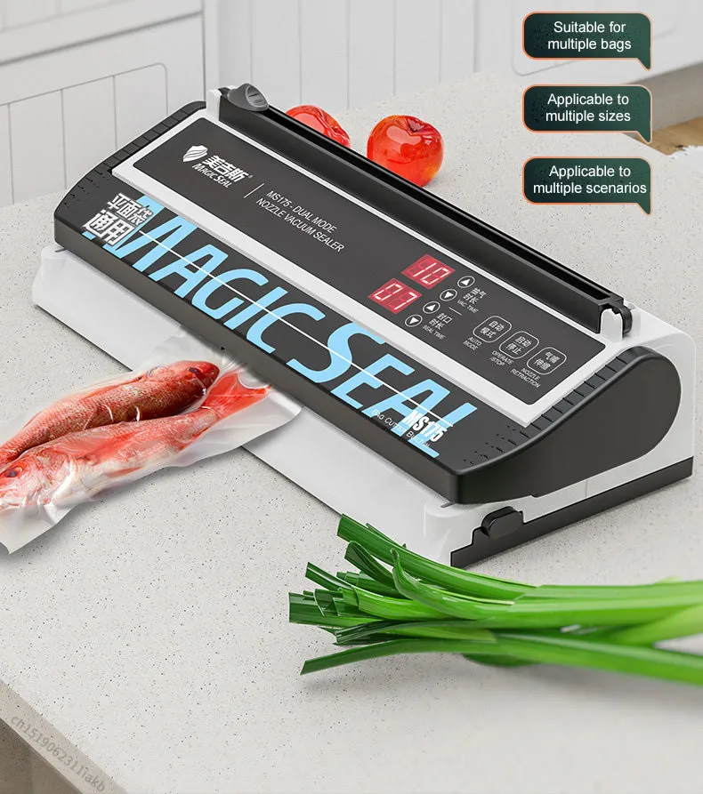 Senior Electric Vacuum Sealer Packaging Machine For Home Kitchen For Sealing Fresh Packaging Machine For Food Preservation MS175 - Image 21