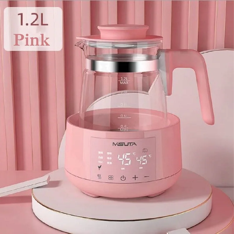 1200ml Smart Constant Temperature Milk Regulator Glass Kettle Baby Milk Powder Electric Kettle Multifunctional Milk Warmer 220V - Image 7