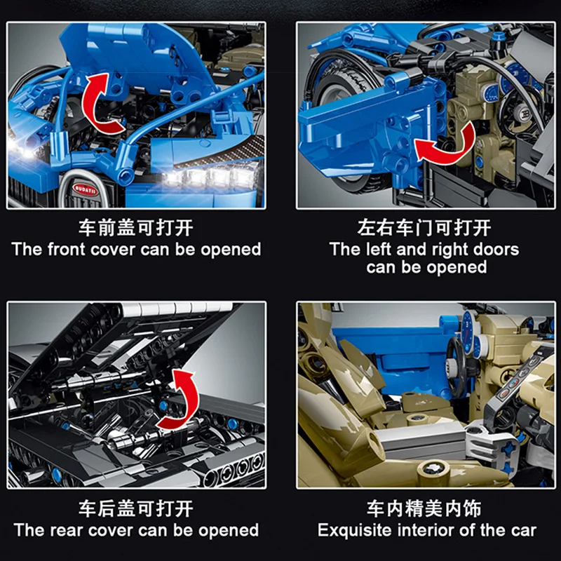 Technical APP Remote Control Moter Power Sport Car Building Blocks Bricks Speed Racing Supercar Sets Toys For Kids Models Gifts - Image 2