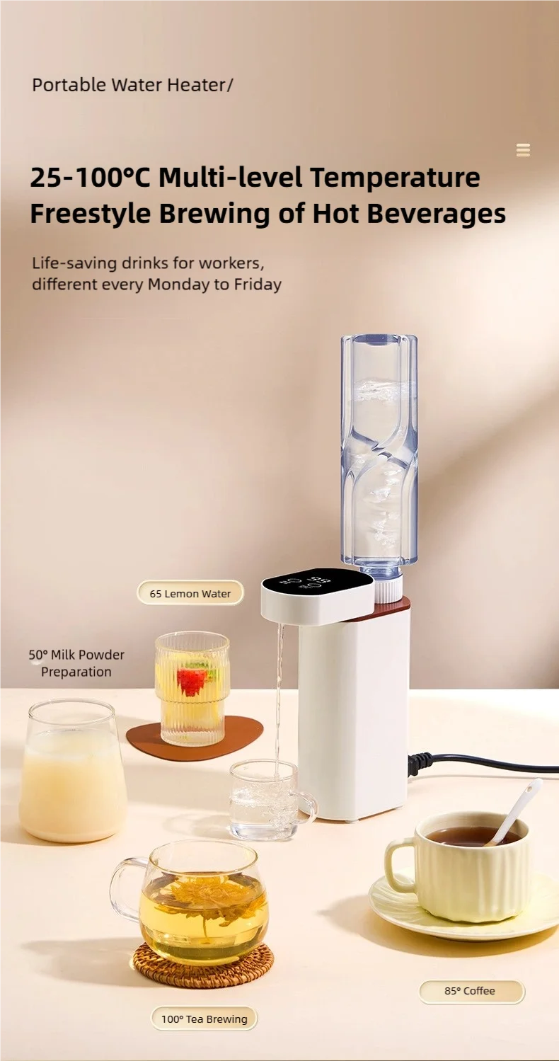 2000W Instant-Heat Water Dispenser 3-Second Rapid Heating Compatible with Mineral Water/Bottled Water Portable Water Dispenser - Image 19