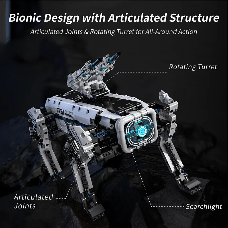 Technical STEM Programming Robot War Dog Building Blocks City Remote Control Motor Robot MOC Bricks Education Toys Children Gift - Image 2