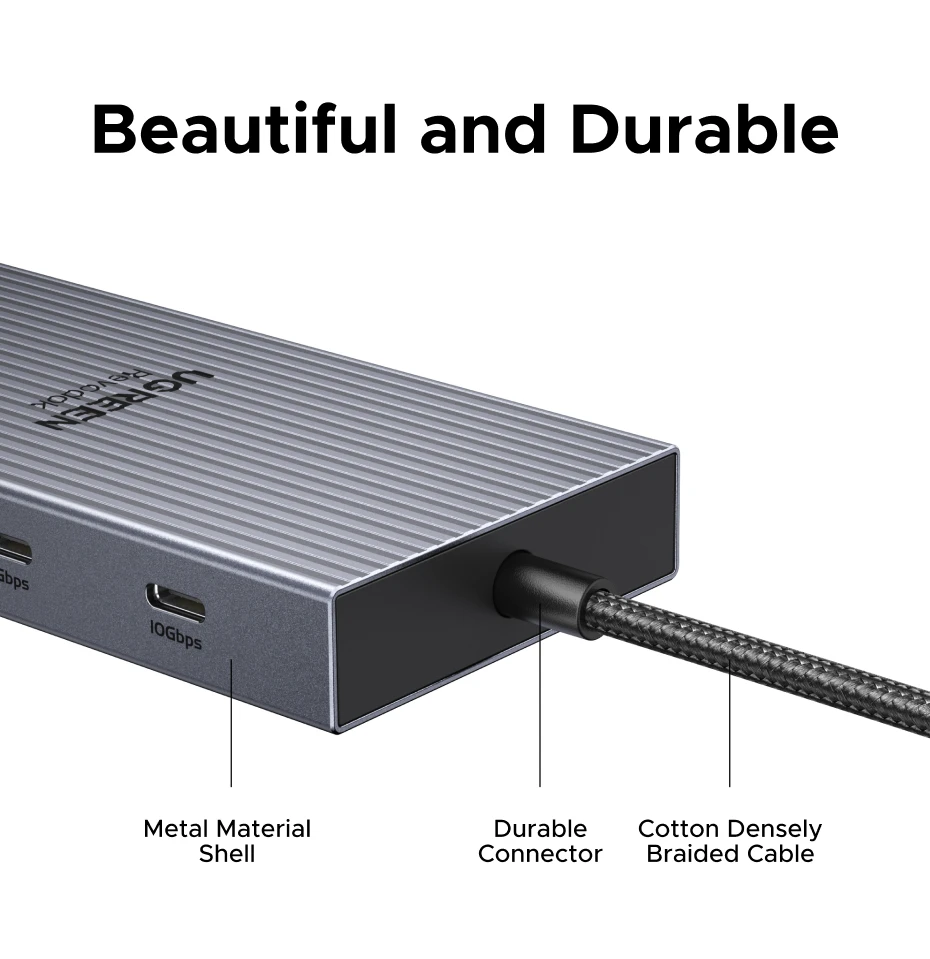 UGREEN 12-in-1 USB HUB Type-C to 2HDMI 4K120Hz DP USB3.2 10Gbps SD/TF RJ45 PD100W for MacBook Dell HP Laptop Accessories Docking - Image 41