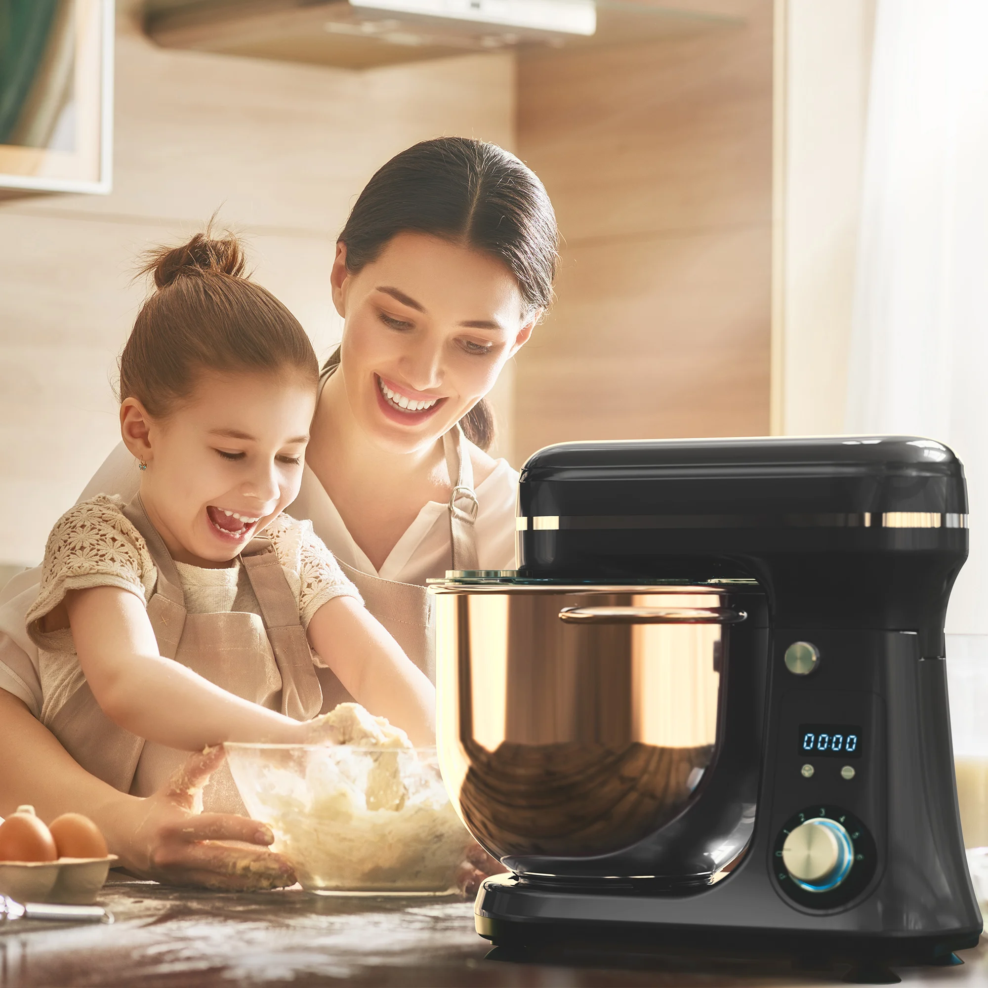 BioloMix Kitchen Food Stand Mixer, Blender, Quiet Motor, Cream Egg Whisk, Whip Dough Kneader, 6-Speed, 1200 W, 6 L, DC - Image 26
