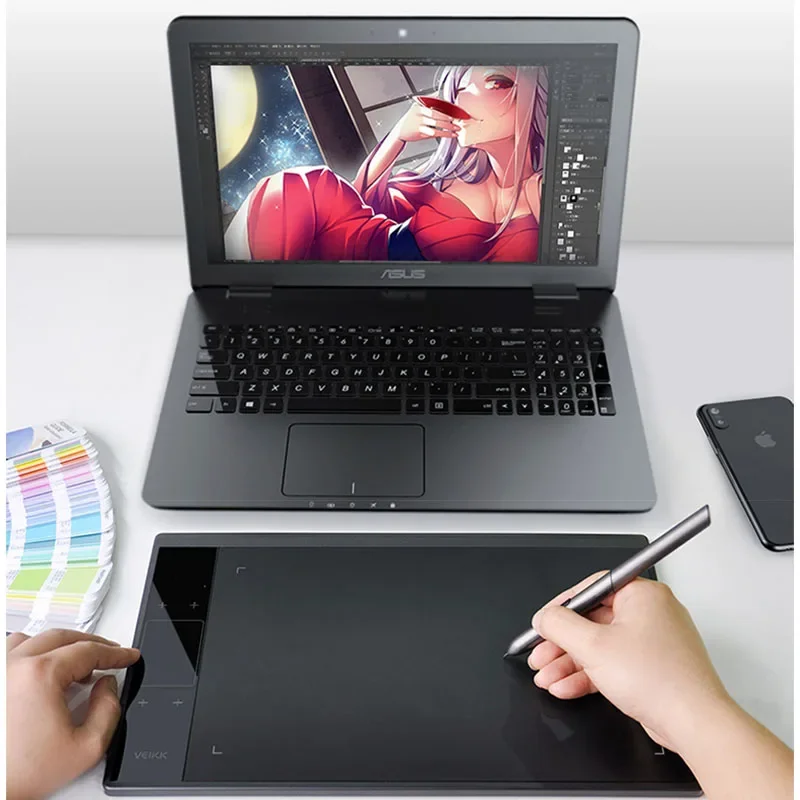 VEIKK A30 10 x6 inch Professional Graphics Drawing Tablet Type-C interface with 8192 Level Battery-Free for Digital Drawing Pad - Image 6