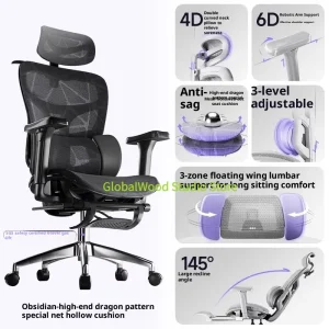 Gaming Chiar Homcom Office Footrest Ardor Gamers Chairs for Living Room Luxury Chair With Wheels Gamer Chair Ergonomic Sihoo