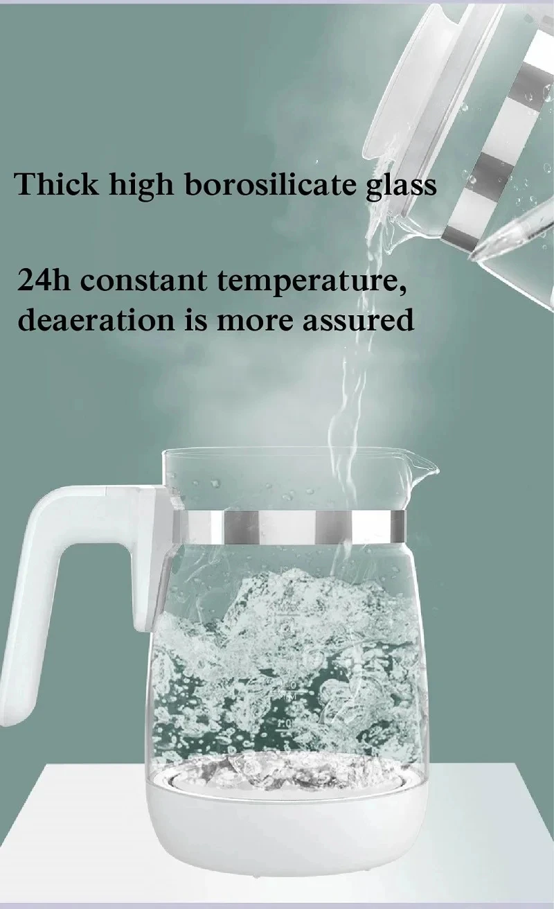 1200ml Smart Constant Temperature Milk Regulator Glass Kettle Baby Milk Powder Electric Kettle Multifunctional Milk Warmer 220V - Image 14
