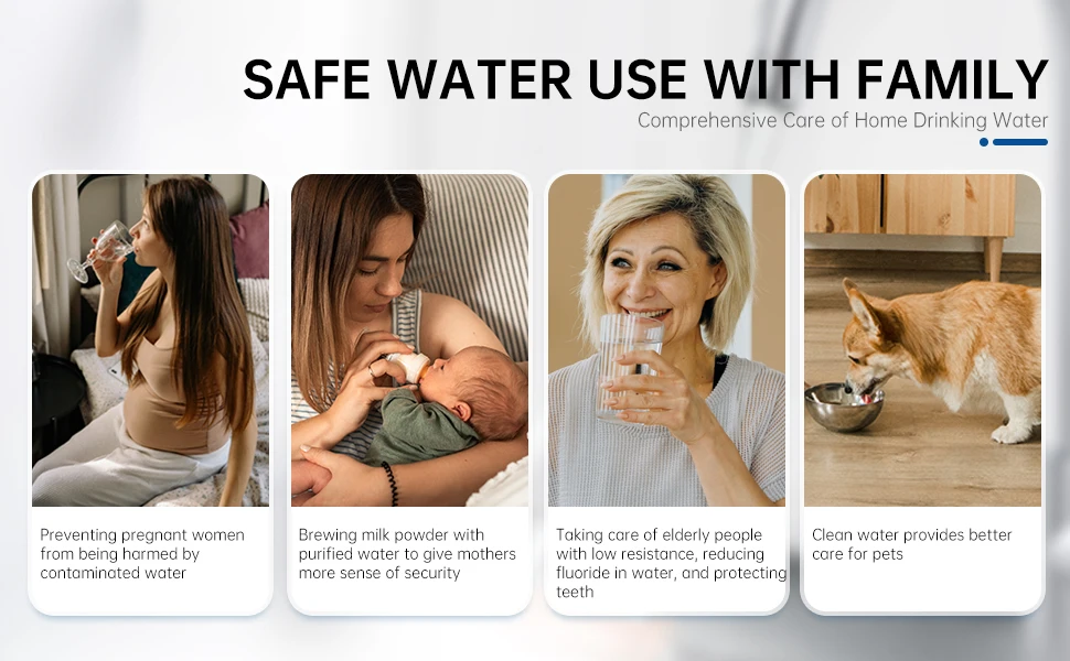 OSWNKW 600GPD High Flow Tankless RO System, Reduce TDS, 1:2Drain Ratio, Mineralized, UV Light, Compact Under Sink Water Purifier - Image 13