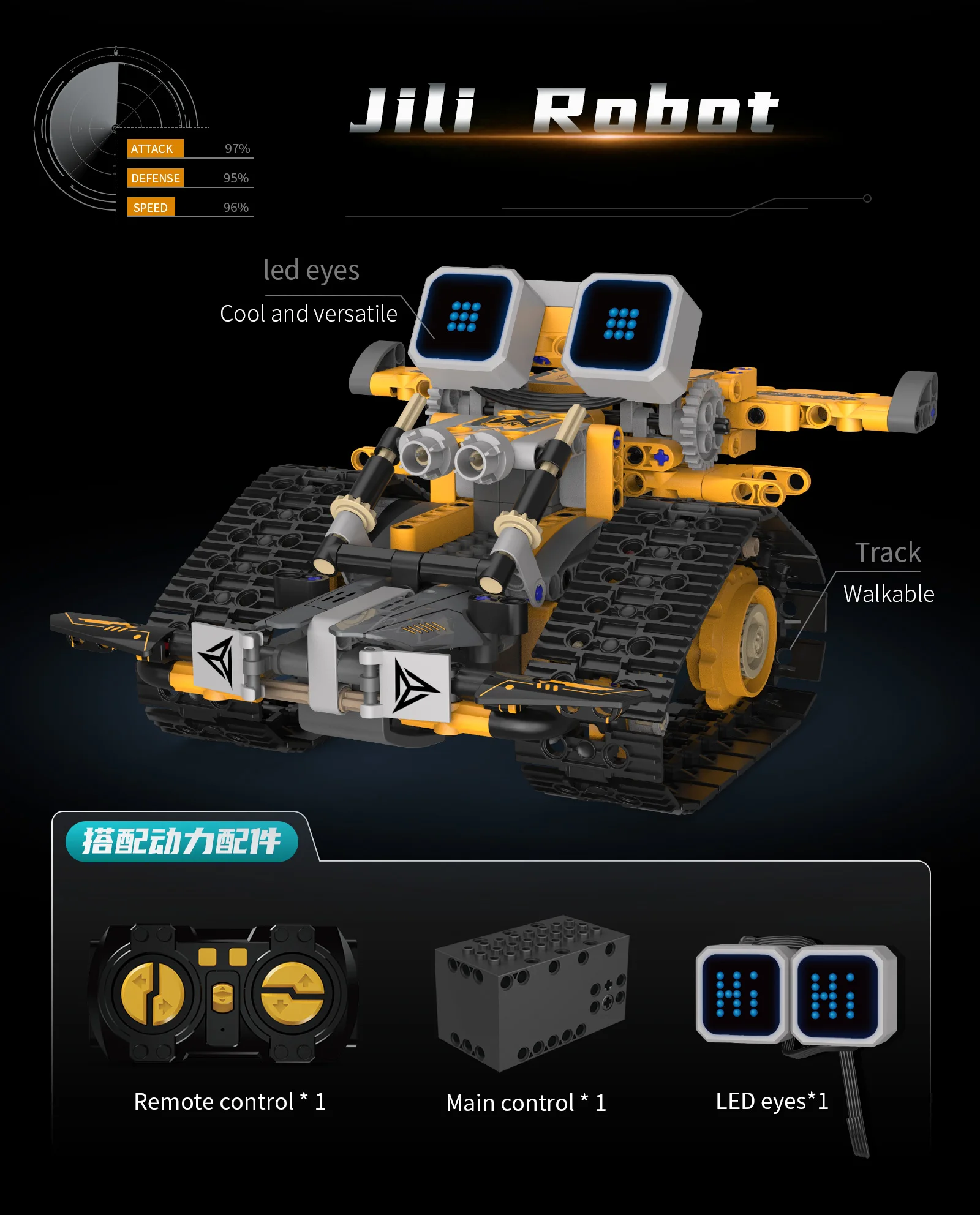 Digital display 5-in-1 transformable robot model assembly, remote control robot building blocks toy, children's toy gift - Image 18