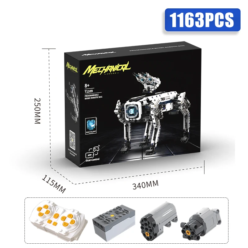 Technical STEM Programming Robot War Dog Building Blocks City Remote Control Motor Robot MOC Bricks Education Toys Children Gift - Image 7