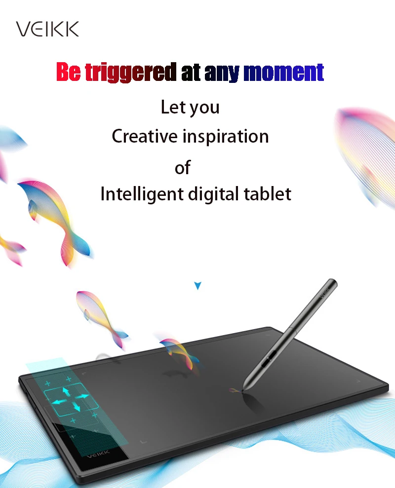 VEIKK A30 10 x6 inch Professional Graphics Drawing Tablet Type-C interface with 8192 Level Battery-Free for Digital Drawing Pad - Image 8