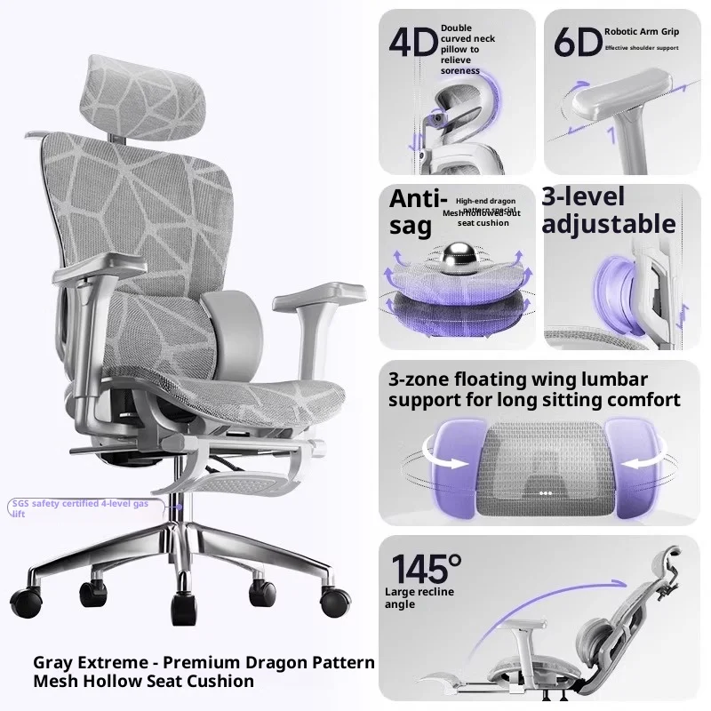 Gaming Chiar Homcom Office Footrest Ardor Gamers Chairs for Living Room Luxury Chair With Wheels Gamer Chair Ergonomic Sihoo - Image 8