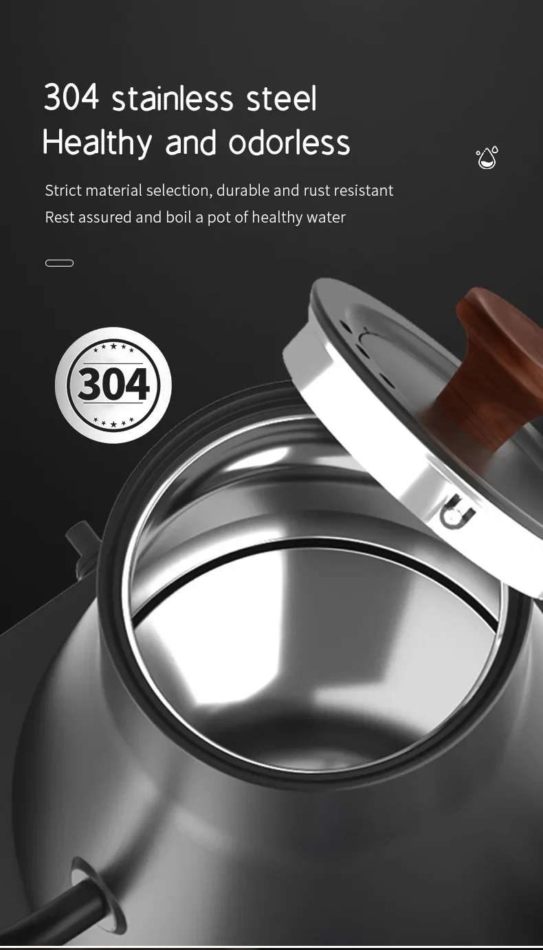 Electric Gooseneck Kettle 900ML Hand Brew Coffee Pot Smart Teapot Temperature Control Pot Rapid Heating Kettle 110v/220v - Image 16