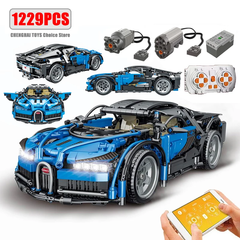 Technical APP Remote Control Moter Power Sport Car Building Blocks Bricks Speed Racing Supercar Sets Toys For Kids Models Gifts - Image 5