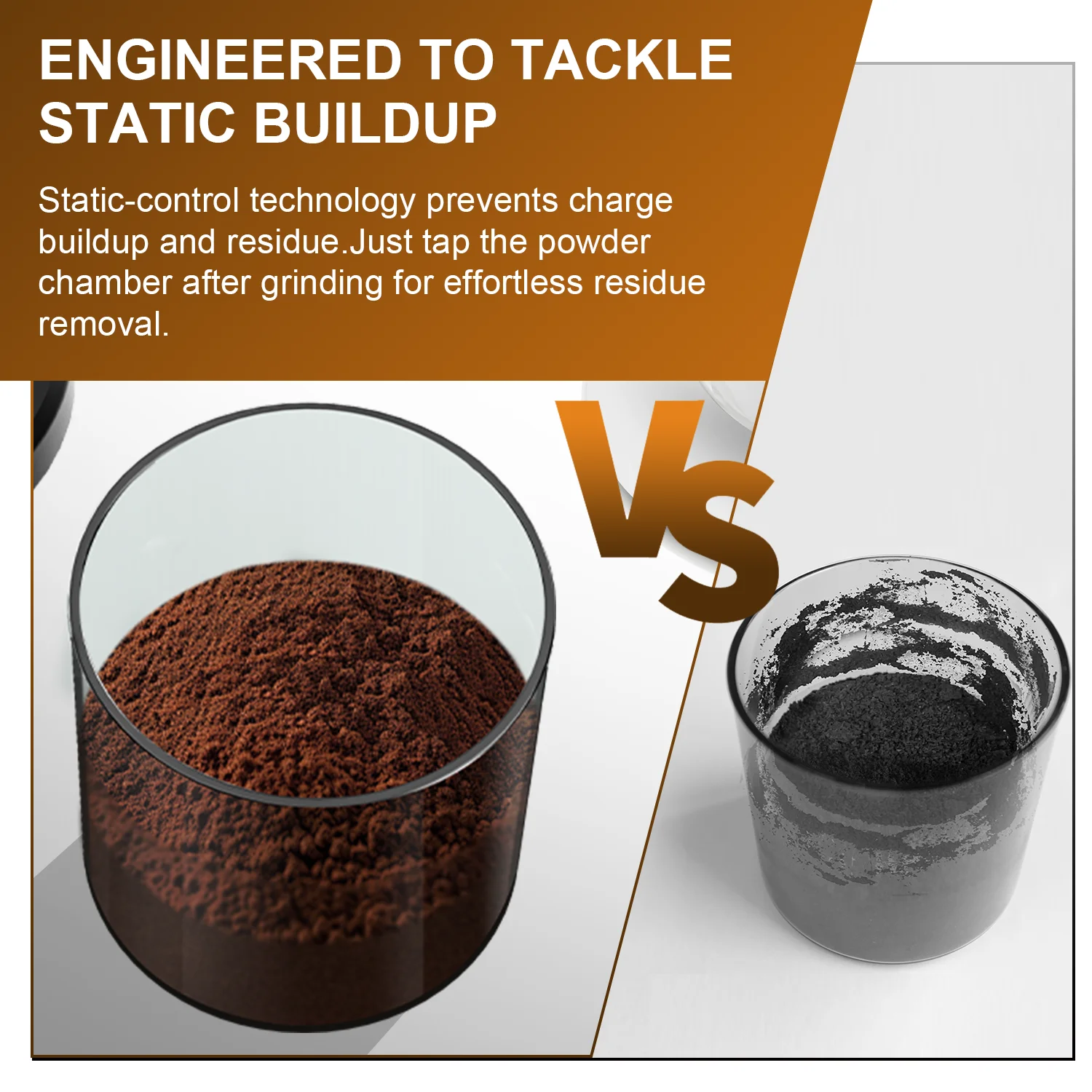 Electric Conical Burr Grinder Coffee Bean Grinder with 25 Grind Setting for French Espresso Touchscreen Dual Modes Grinding - Image 13