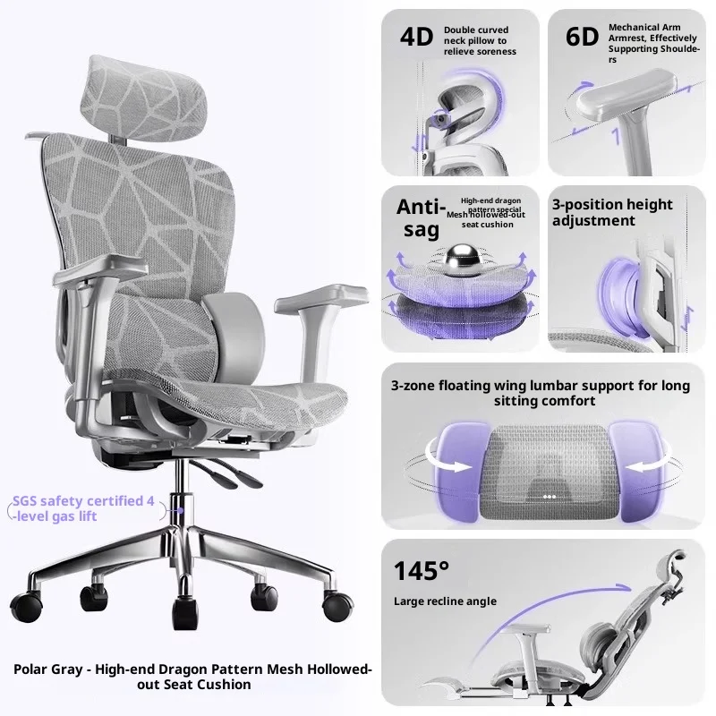Gaming Chiar Homcom Office Footrest Ardor Gamers Chairs for Living Room Luxury Chair With Wheels Gamer Chair Ergonomic Sihoo - Image 10