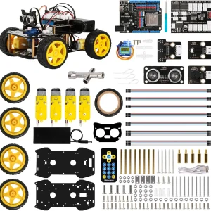 ACEBOTT Robotics Kit for Kids Smart Robot Car Kit Compatible with Arduino & Scratch STEM Toys Coding Robot Kit with App Control