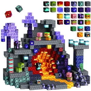 54pieces Kids Magnetic Building Plastic Stacking Coloring Creative Shape Educational Construction Stands Toy Blocks